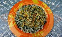 Shivid Polo, Dill and Rice with Green Peas
